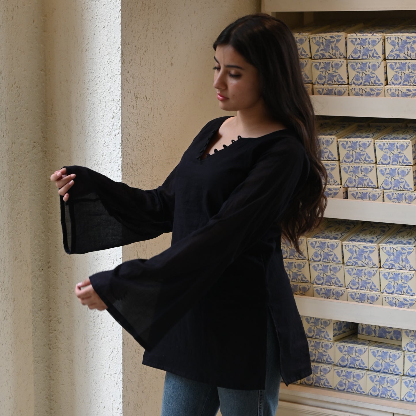 ELARA-MULMUL KURTI