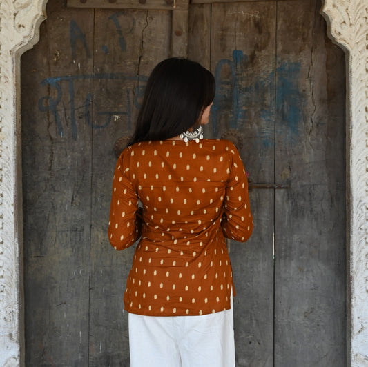 SUNEHRI - V NECK KURTI