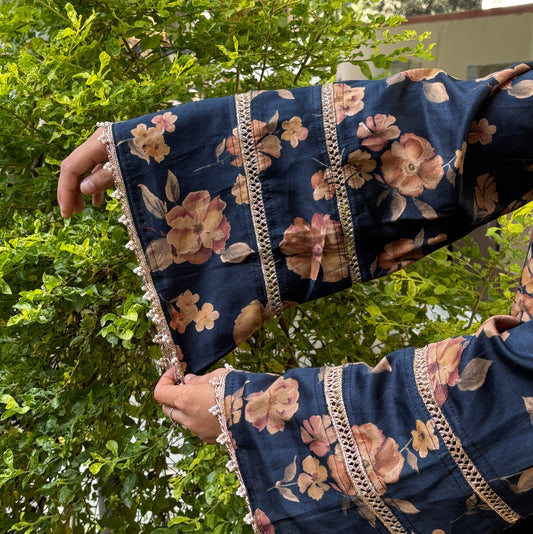 SAHIBA BLUE - Pakistani Kurti