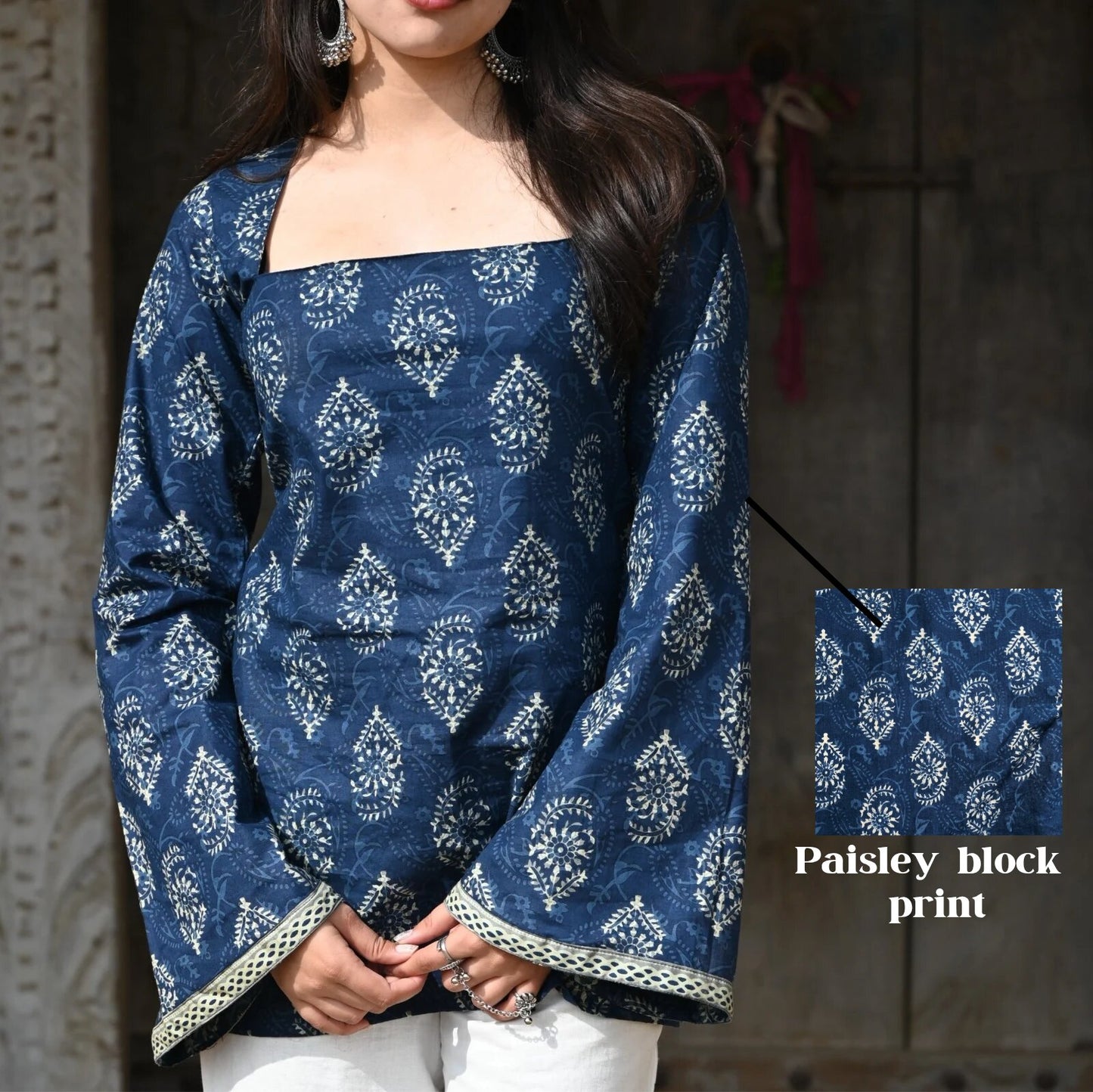 ALINA - Inward Square Neck Kurti