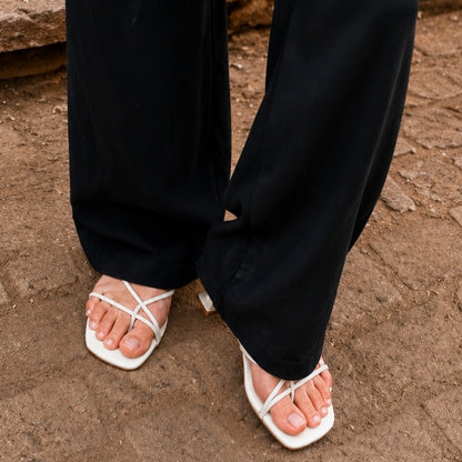 BLACK LINEN STYLE PANTS