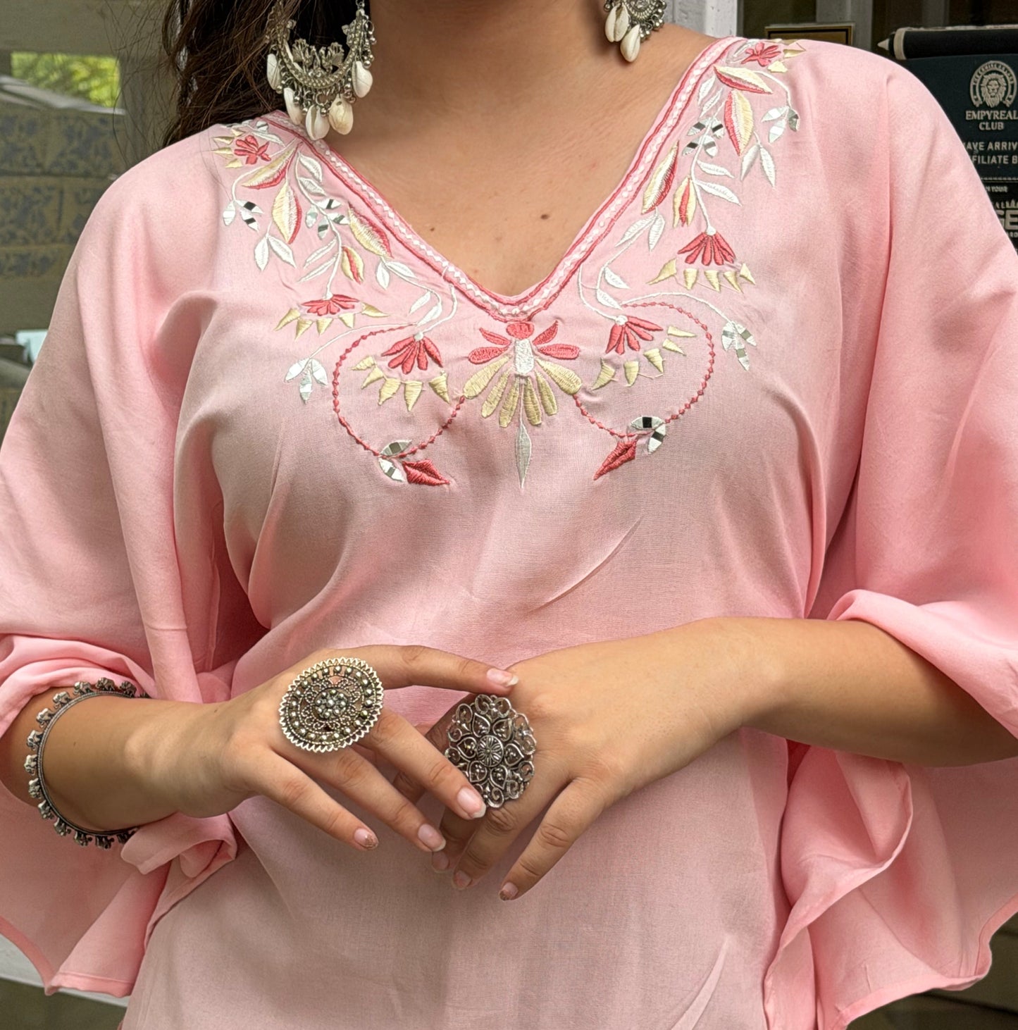 GULABO Dual Wear Embroidery Kaftan