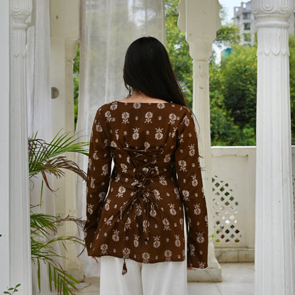 HAYA Side Corset Kurti