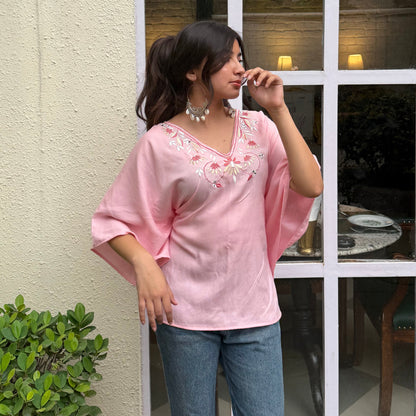 GULABO Dual Wear Embroidery Kaftan