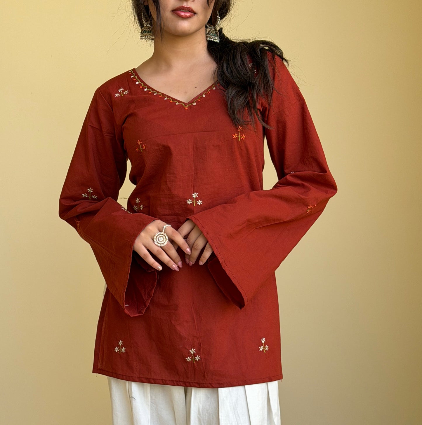 ZOYA- EMBROIDERED KURTA