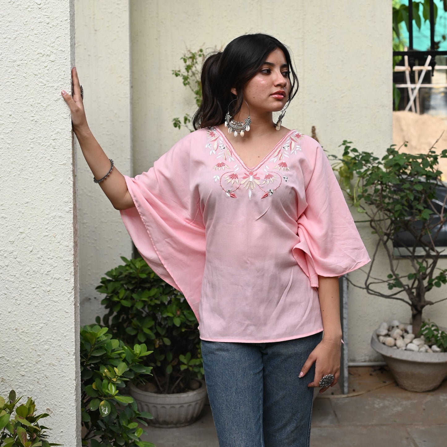 GULABO Dual Wear Embroidery Kaftan
