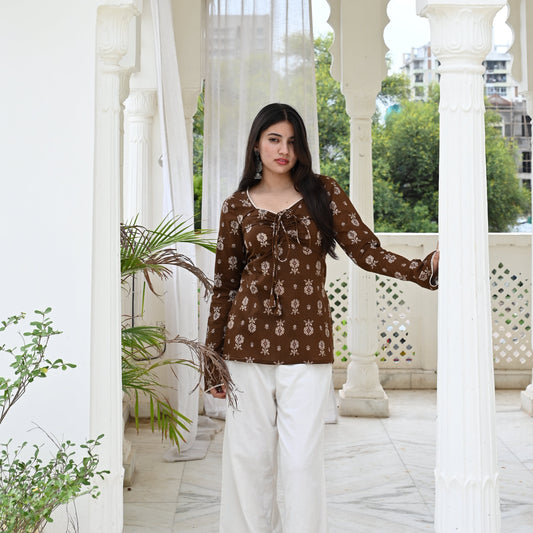 HAYA Side Corset Kurti