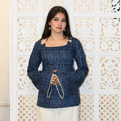 ZOHRA Neck Tie Up Kurti