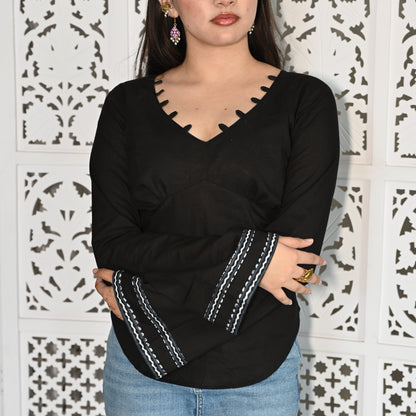 SWAN Loop Corset Back Top