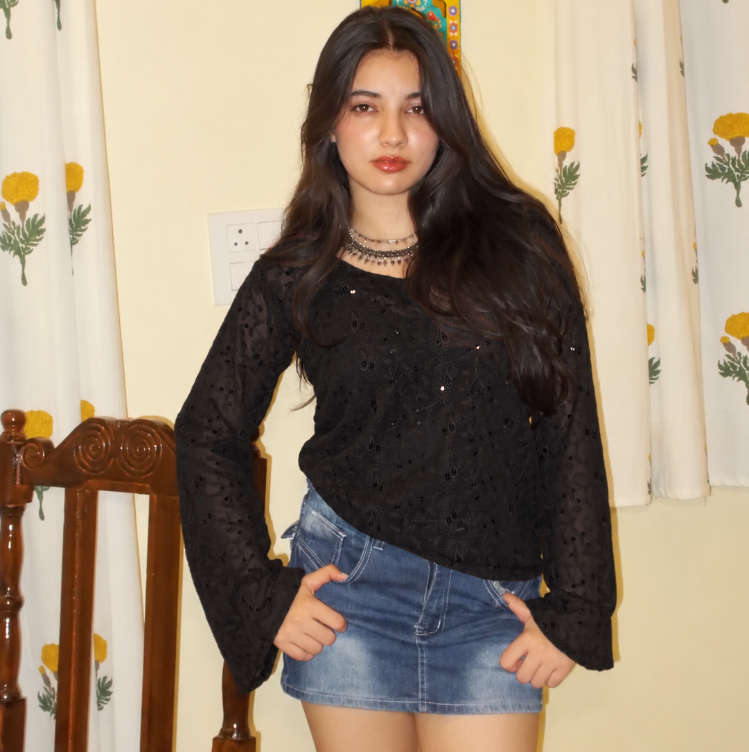 VANESSA Sheer Top