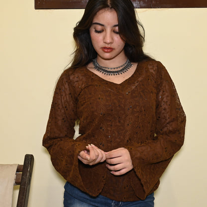 VERONICA - SHEER TOP