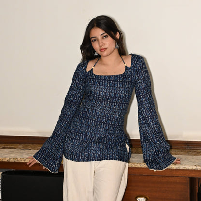 ZOHRA Neck Tie Up Kurti