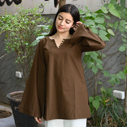 HEER - Solid Brown Kurti