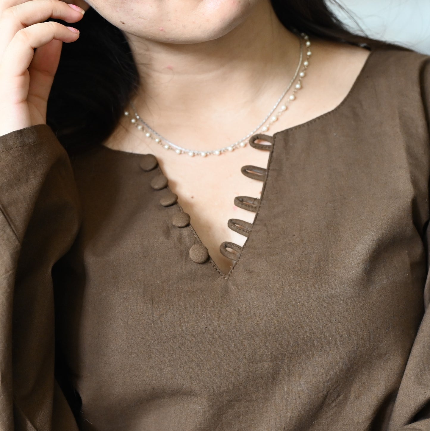HEER - Solid Brown Kurti