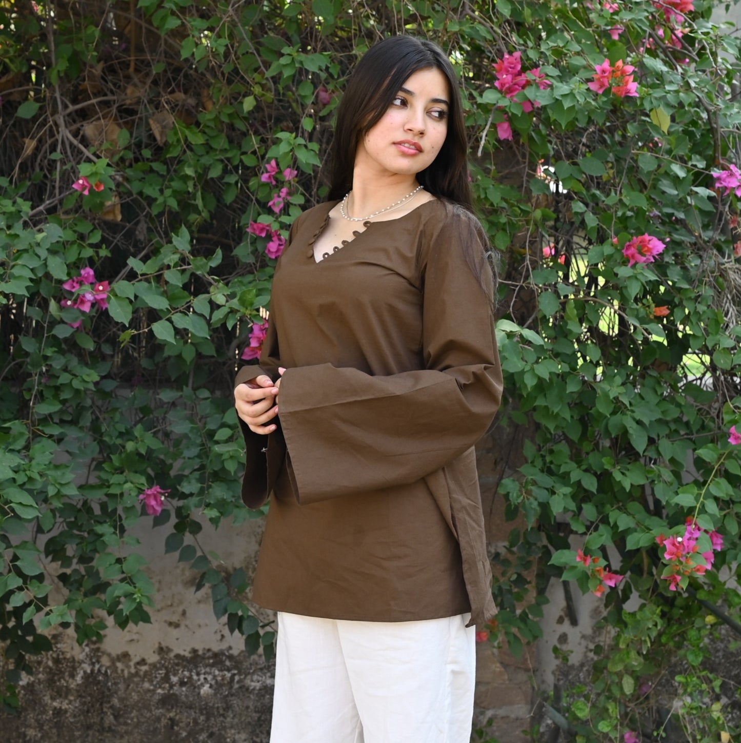 HEER - Solid Brown Kurti