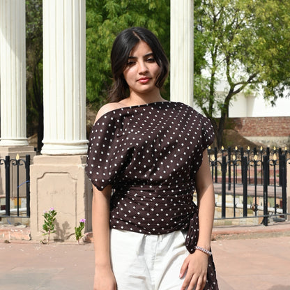 MOCHA Dual Wear Bandhani Top