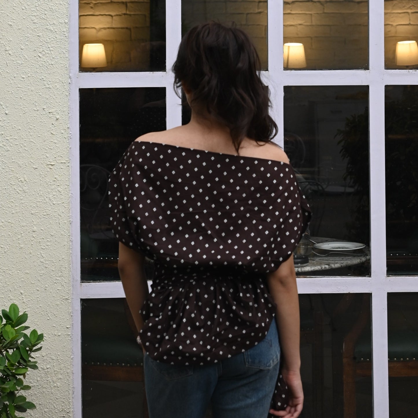 MOCHA Dual Wear Bandhani Top