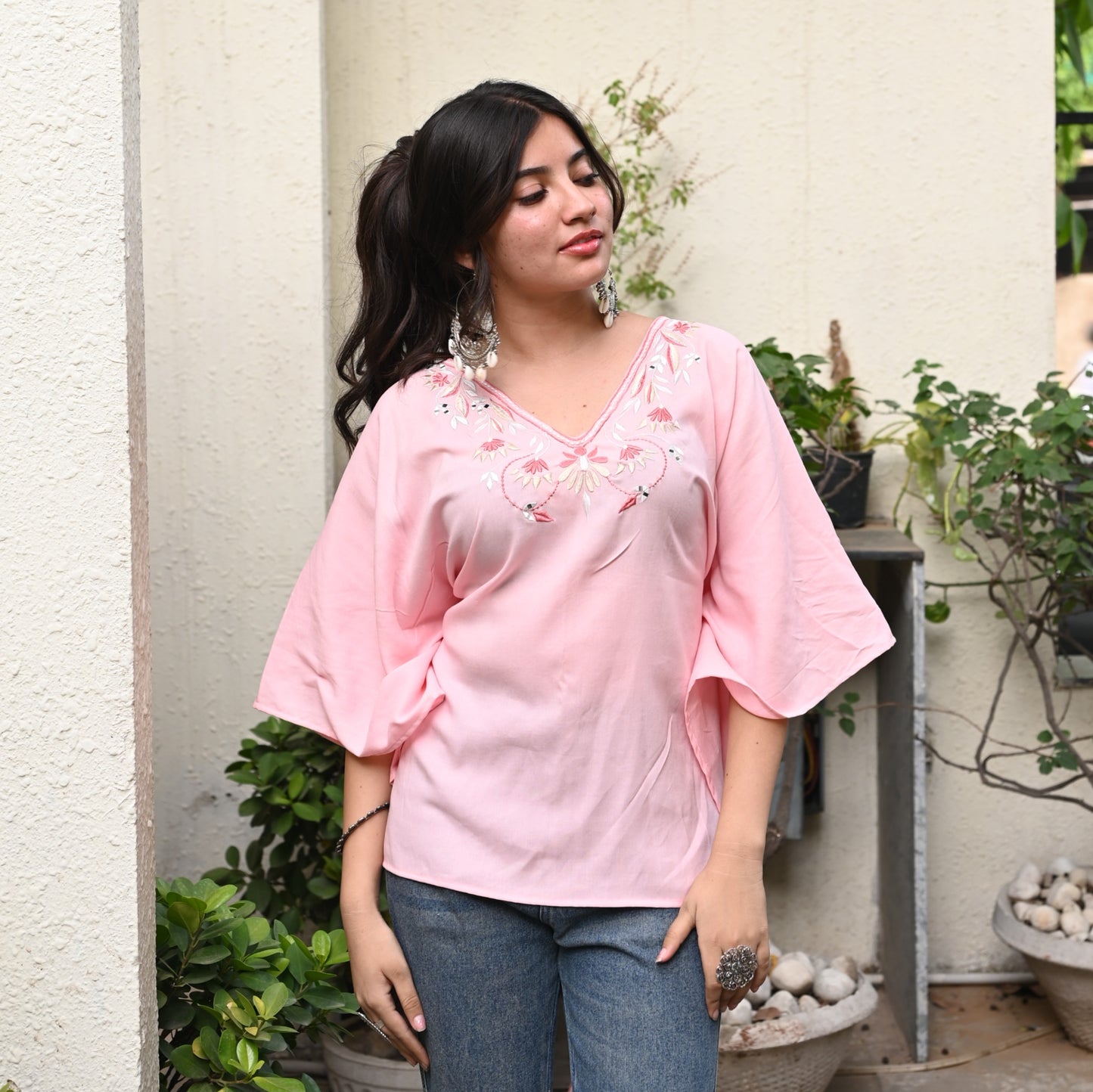 GULABO Dual Wear Embroidery Kaftan