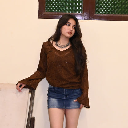 VERONICA - SHEER TOP