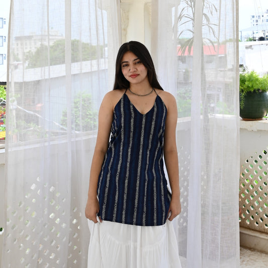 RIDA - Halter Neck Kurti