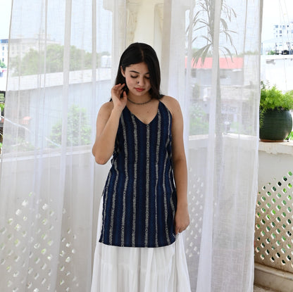 RIDA - Halter Neck Kurti