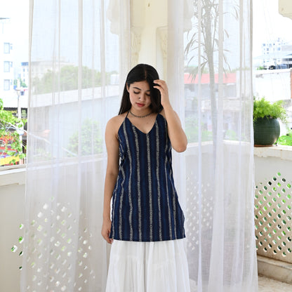 RIDA - Halter Neck Kurti