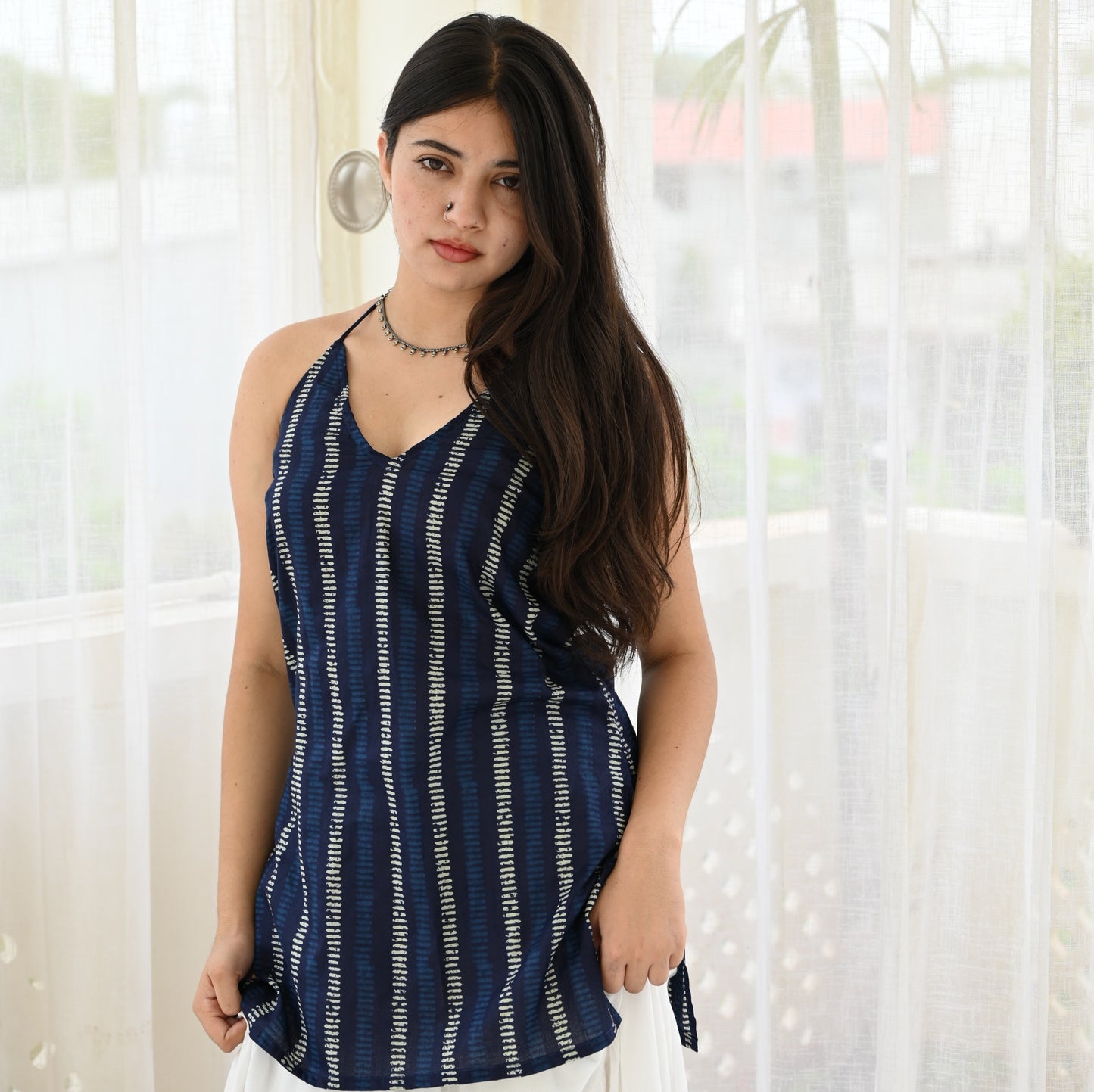 RIDA - Halter Neck Kurti