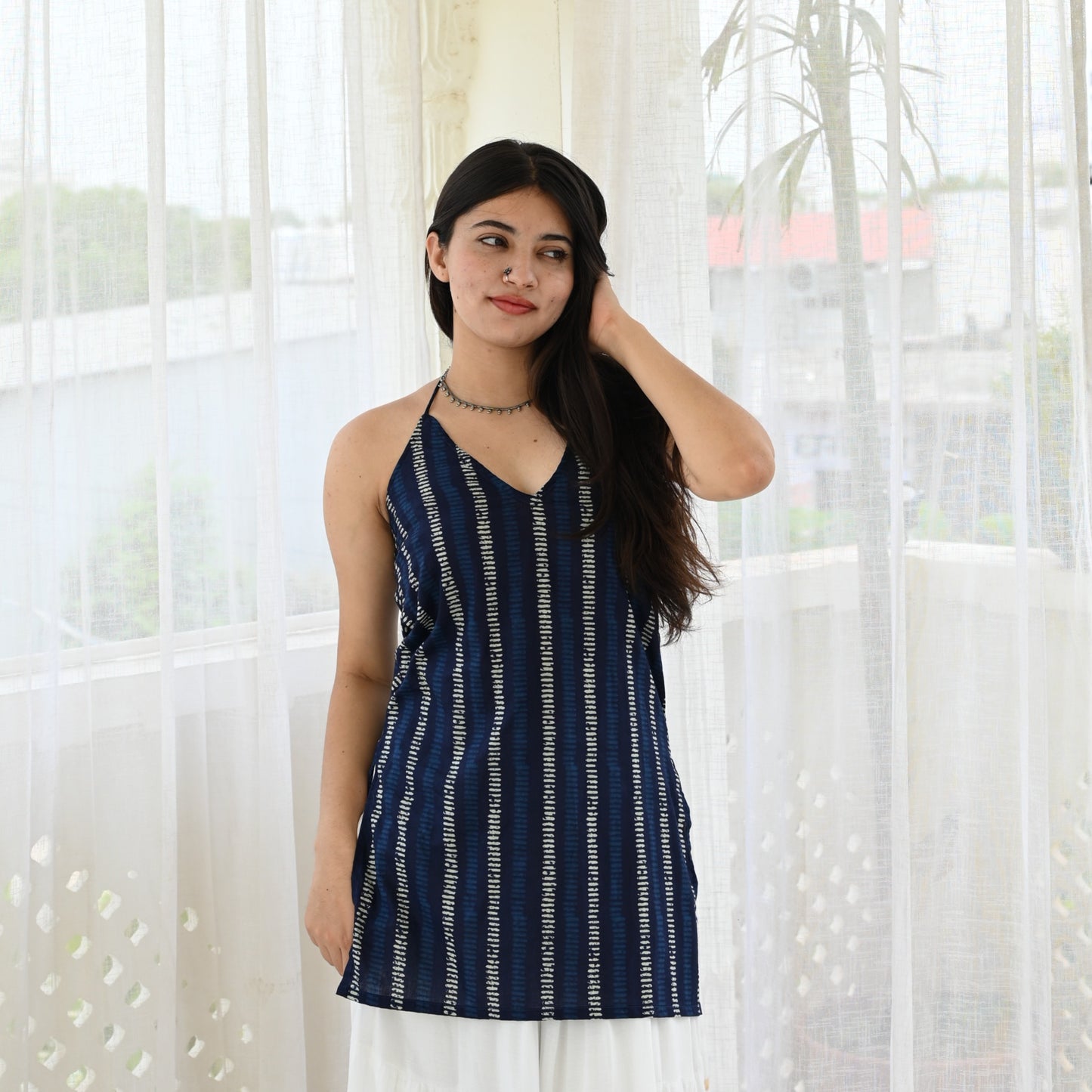 RIDA - Halter Neck Kurti