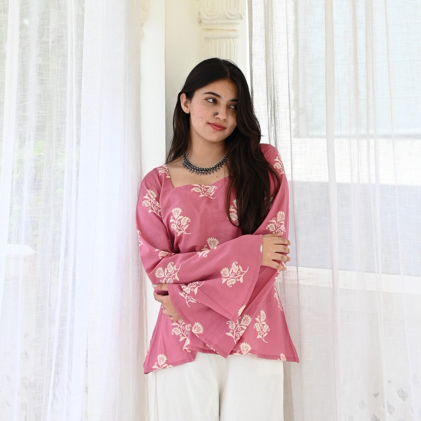 AFSANA - Bell Sleeves Top