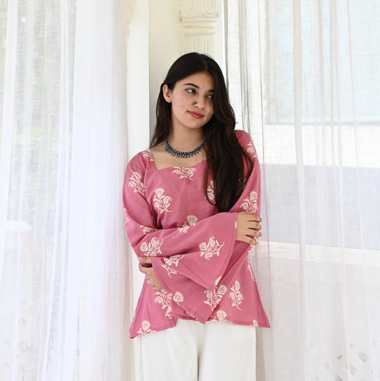 AFSANA  Bell Sleeves Top