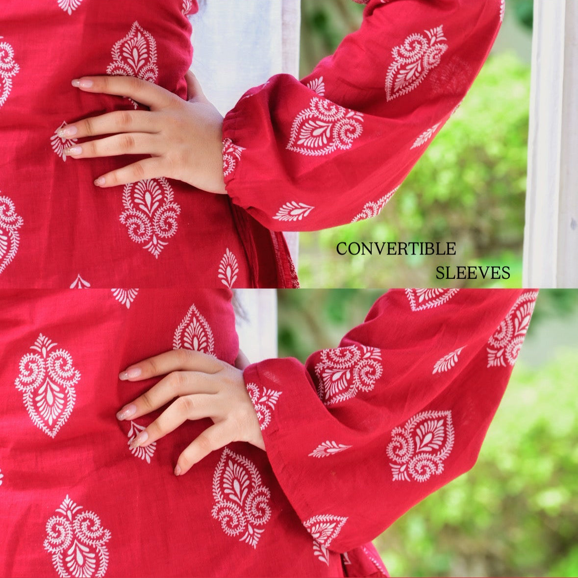 LAILA Convertible Sleeves Kurti