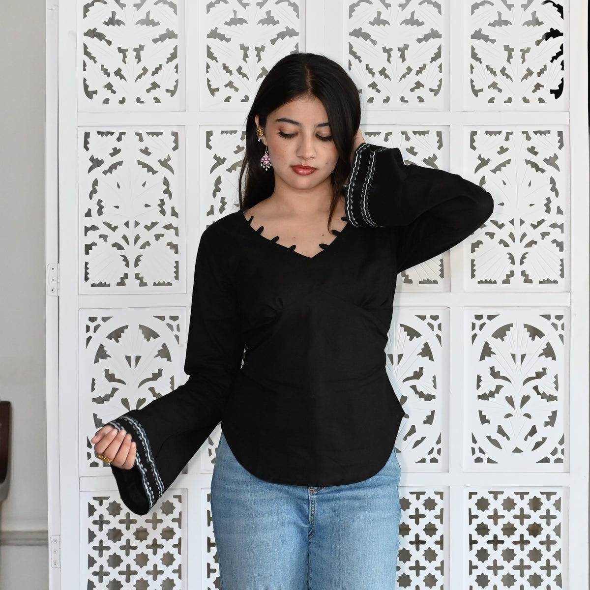 SWAN Loop Corset Back Top