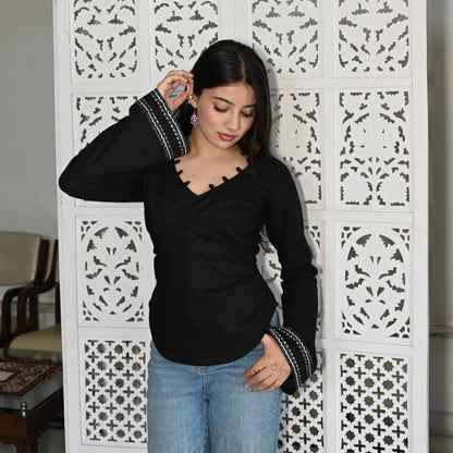SWAN Loop Corset Back Top