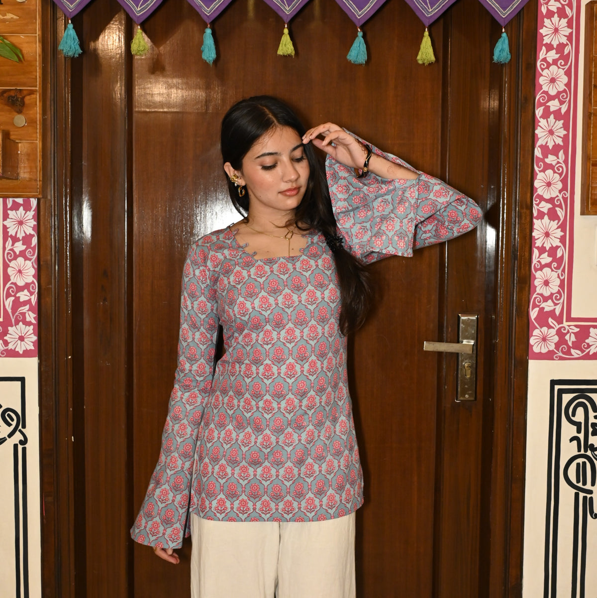 SAAZ Bell Sleeves Kurti