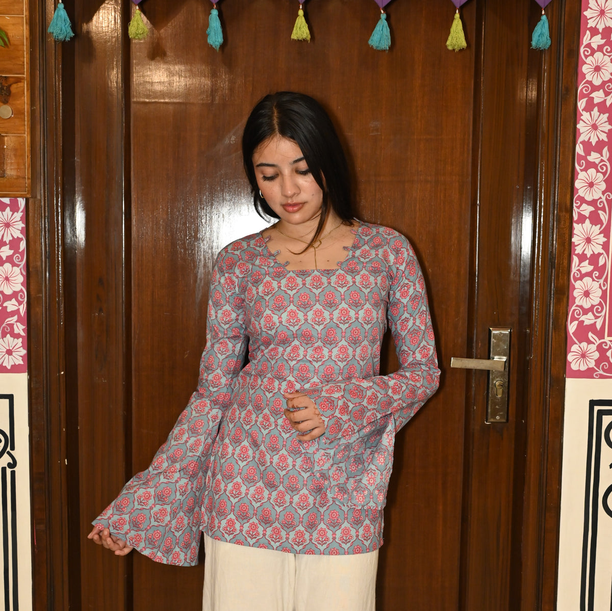 SAAZ Bell Sleeves Kurti