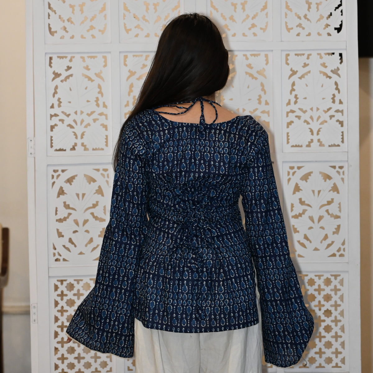 ZOHRA Neck Tie Up Kurti