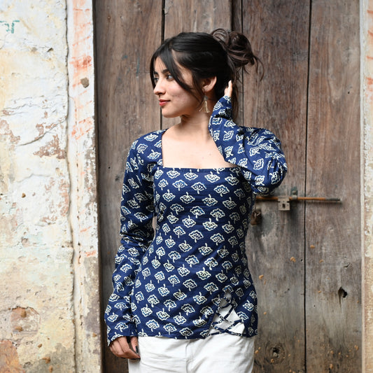 NEERA-Corset Back Micro Kurti