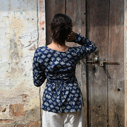 NEERA-Corset Back Micro Kurti