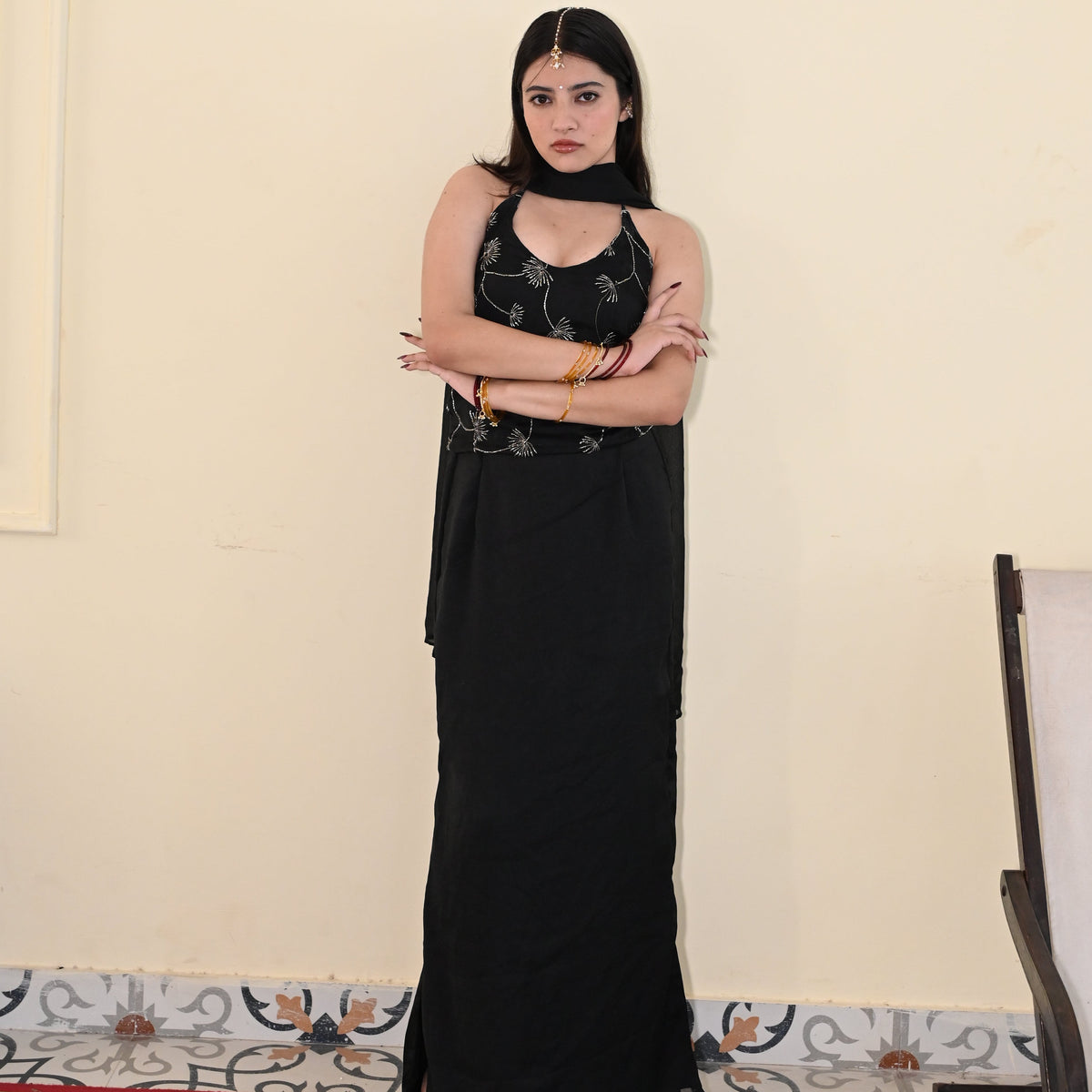 SAYURI Halter Neck Skirt Set