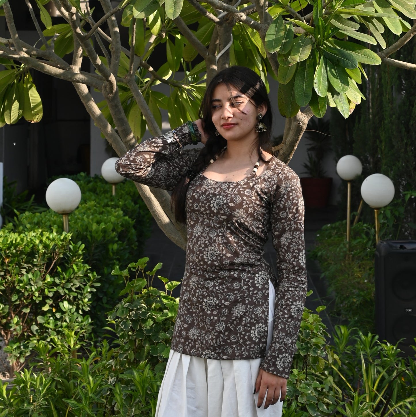 VANYA - Beaded Tie Up Back Kurti