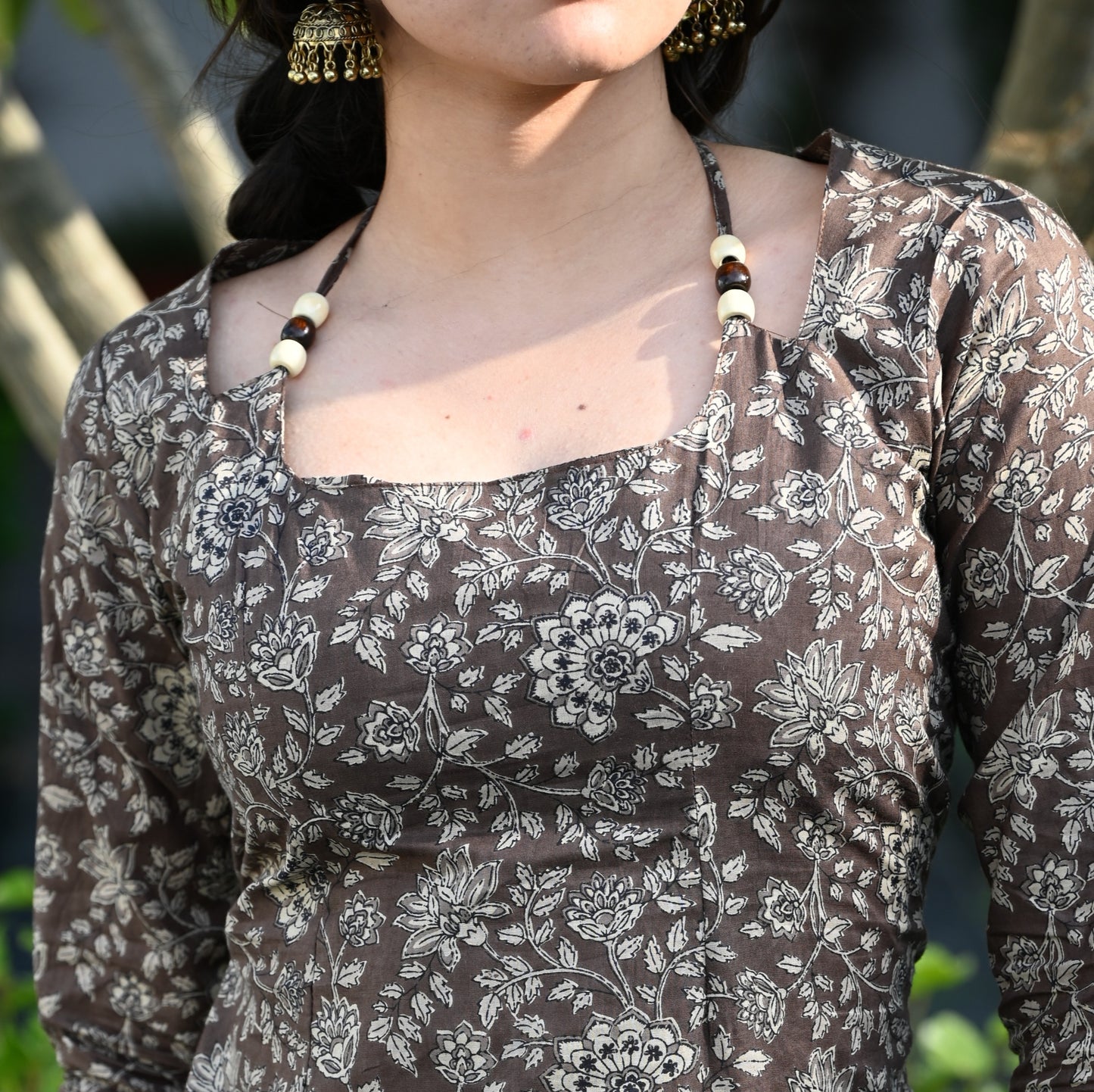 VANYA - Beaded Tie Up Back Kurti
