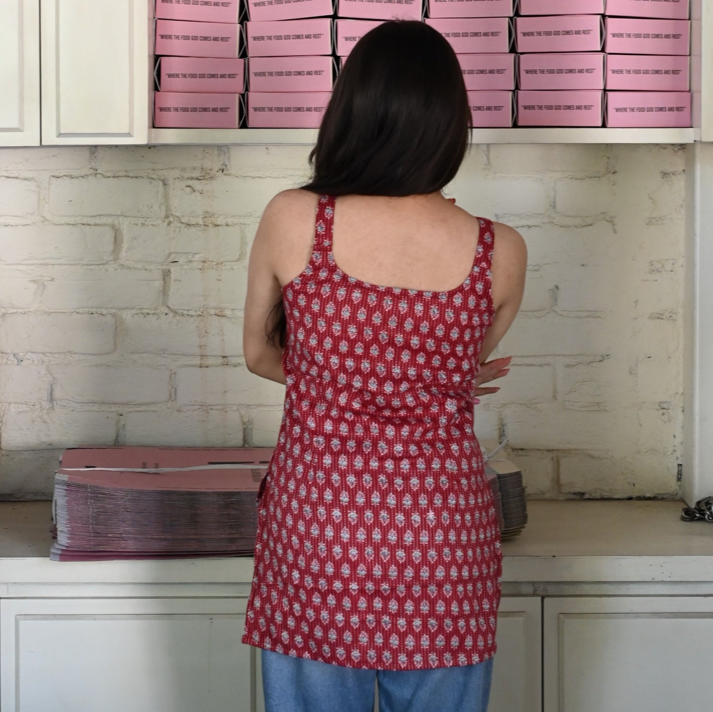 KUMKUM-Strap Kurti