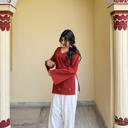 ZOYA- EMBROIDERED KURTA