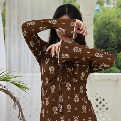 HAYA Side Corset Kurti