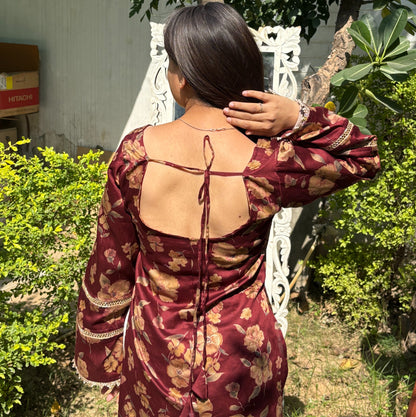 SAHIBA MAROON - Pakistani Kurti