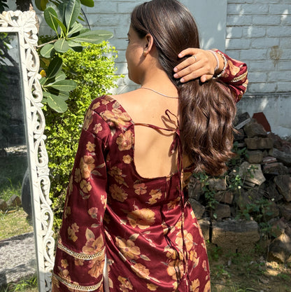 SAHIBA MAROON - Pakistani Kurti