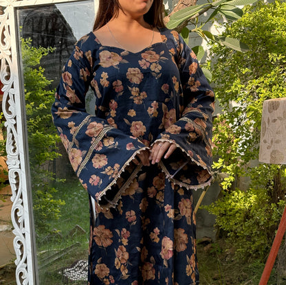 SAHIBA BLUE - Pakistani Kurti