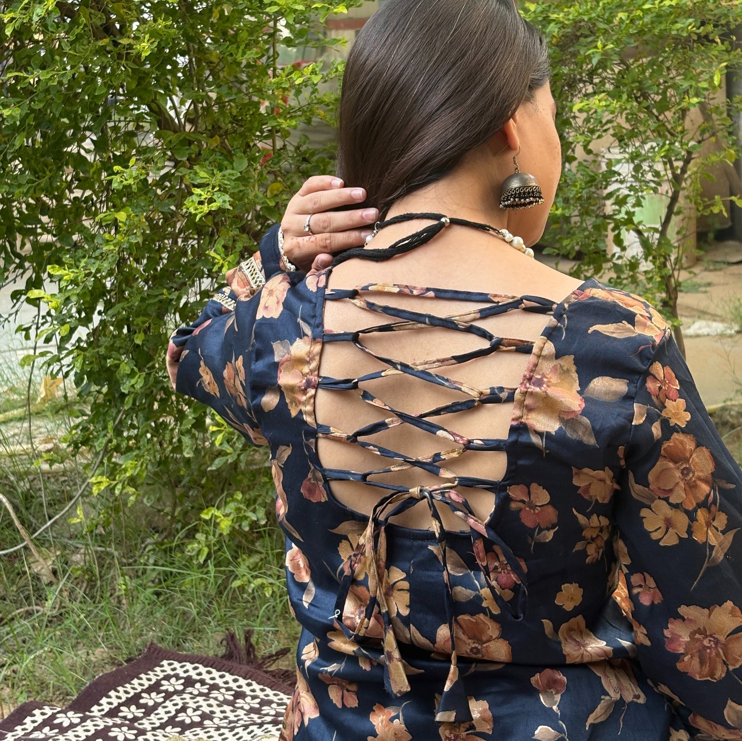 SAHIBA BLUE - Pakistani Kurti