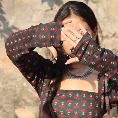 ZAALIMA - Corset Back Micro Kurti