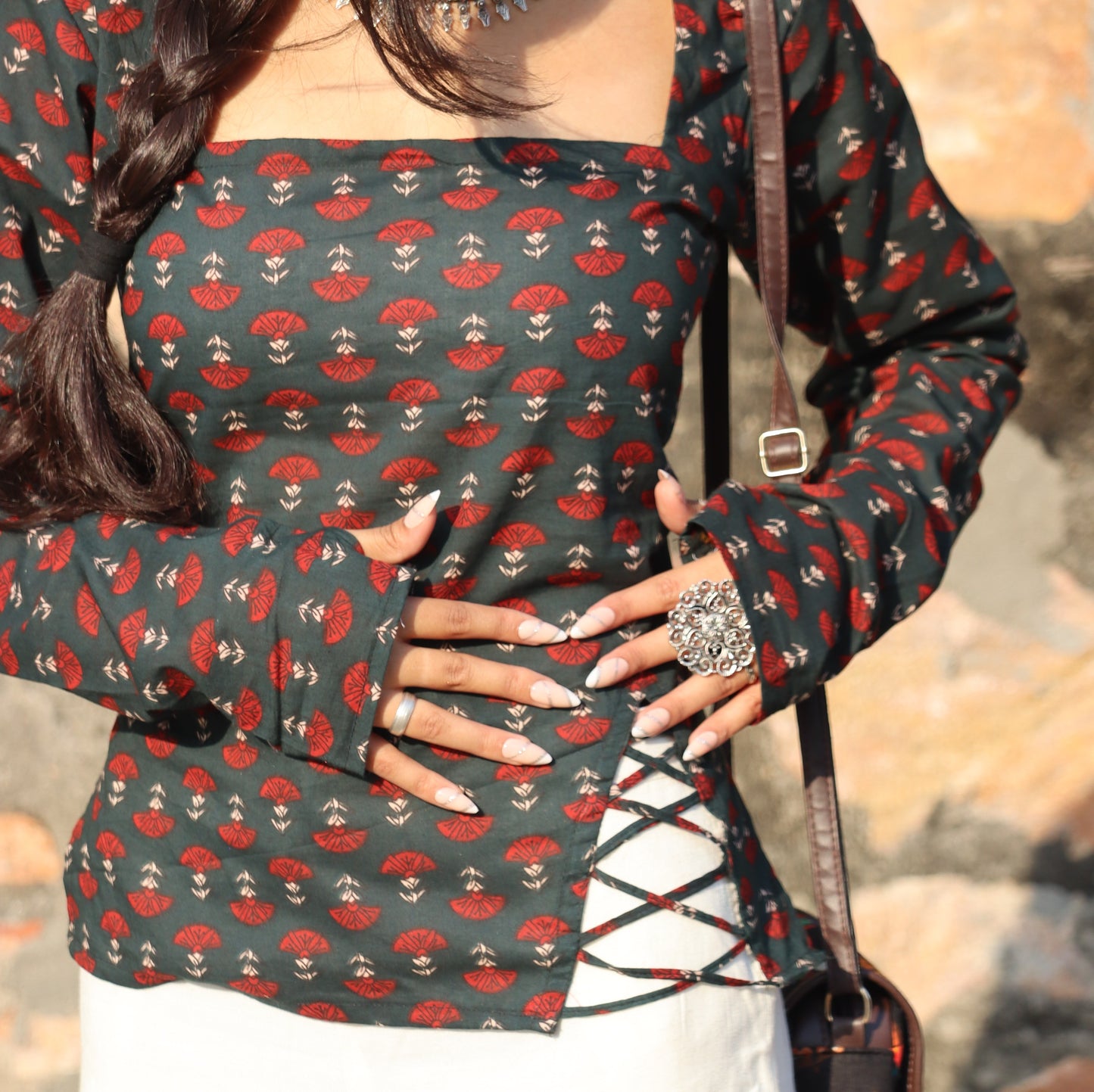 ZAALIMA - Corset Back Micro Kurti